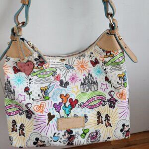 Dooney & Bourke Disney Sketch Hobo – Rare Blue Lining Edition